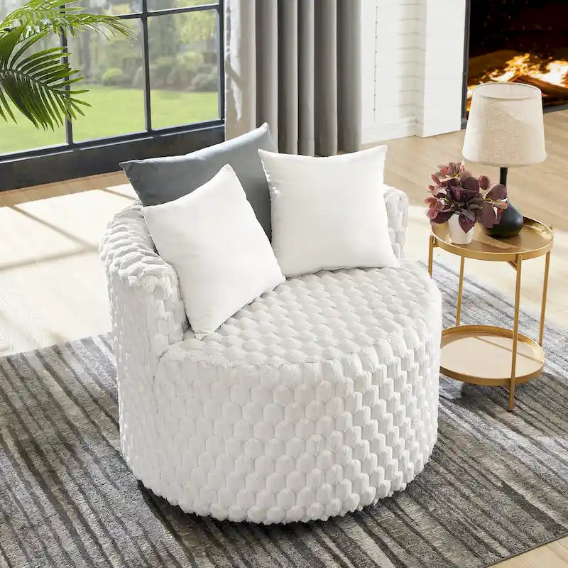 Fauteuil à roulettes Off White 35, rembourré en 3D