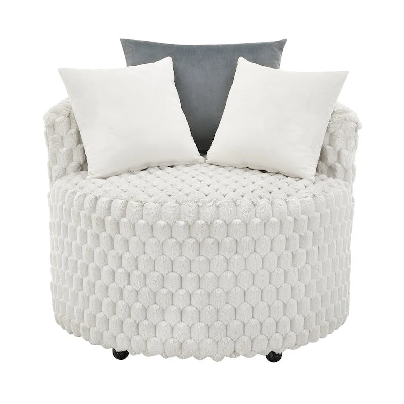Fauteuil à roulettes Off White 35, rembourré en 3D