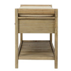 Banc de rangement polyvalent d'entrée de ferme 39 avec 2 tiroirs et 1 étagère à chaussures