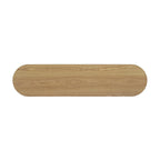 Console étroite d'entrée moderne - Table de canapé mince avec étagère ouverte et grain de bois élégant, table de couloir multifonctionnelle