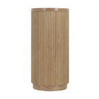 Console étroite d'entrée moderne - Table de canapé mince avec étagère ouverte et grain de bois élégant, table de couloir multifonctionnelle