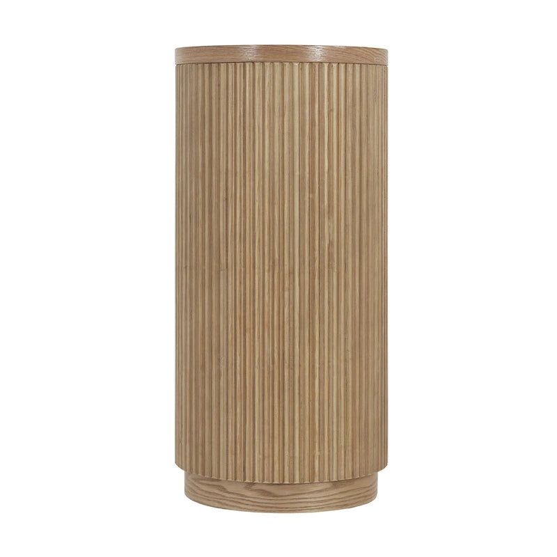 Console étroite d'entrée moderne - Table de canapé mince avec étagère ouverte et grain de bois élégant, table de couloir multifonctionnelle
