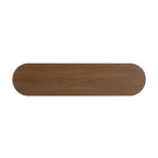 Console étroite d'entrée moderne - Table de canapé mince avec étagère ouverte et grain de bois élégant, table de couloir multifonctionnelle