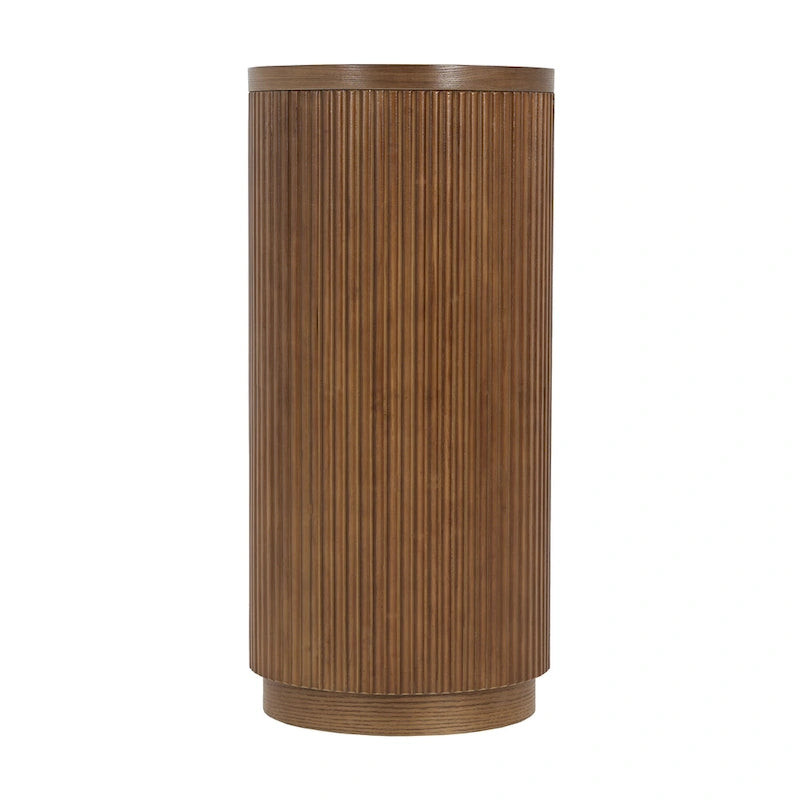 Console étroite d'entrée moderne - Table de canapé mince avec étagère ouverte et grain de bois élégant, table de couloir multifonctionnelle