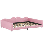 Lit de repos capitonné pleine grandeur, canapé-lit en tissu Sherpa avec dossier en forme de nuage, pas besoin de sommier tapissier, blanc