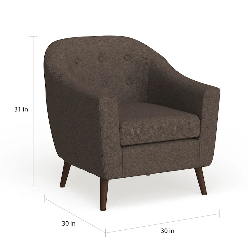 Fauteuil d'appoint moderne du milieu du siècle