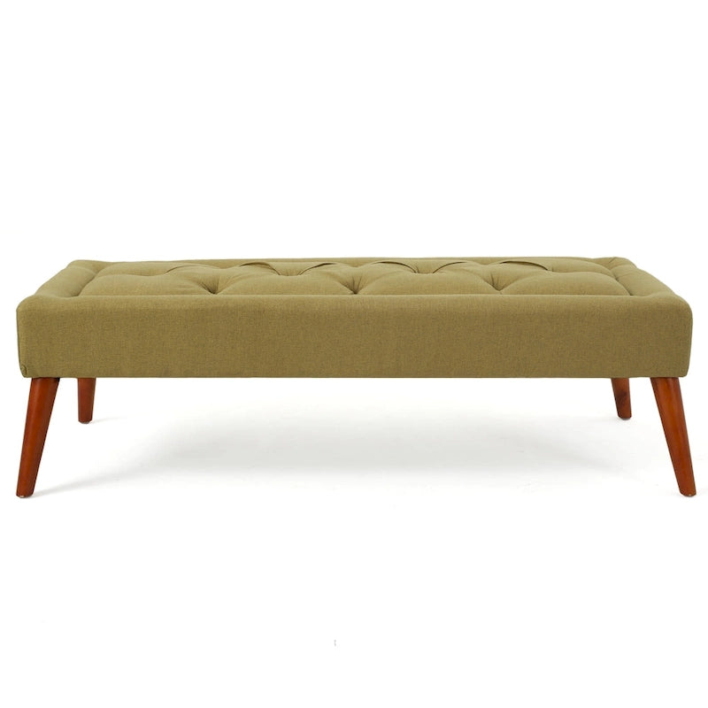 Pouffe en tissu capitonné