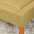 Pouffe en tissu capitonné