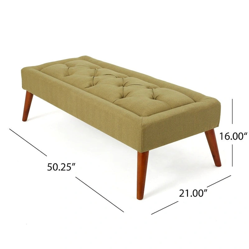 Pouffe en tissu capitonné