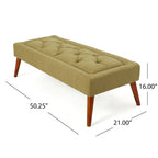 Pouffe en tissu capitonné