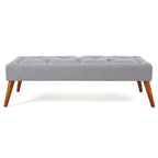 Pouffe en tissu capitonné