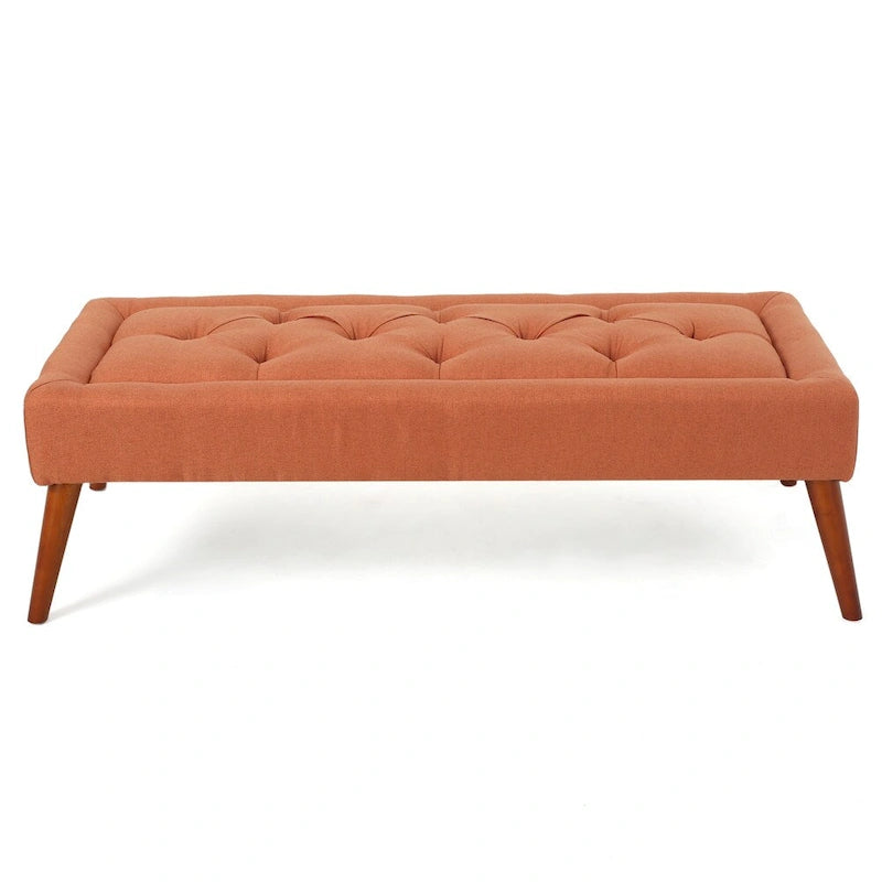 Pouffe en tissu capitonné