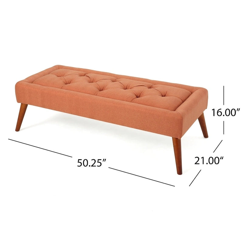 Pouffe en tissu capitonné