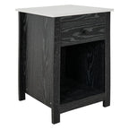 Table d'appoint avec tiroir et étagère, petite table de rangement à 2 niveaux, table de chevet avec tiroir, table d'appoint avec rangement