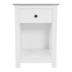 Table d'appoint avec tiroir et étagère, petite table de rangement à 2 niveaux, table de chevet avec tiroir, table d'appoint avec rangement
