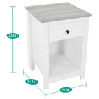 Table d'appoint avec tiroir et étagère, petite table de rangement à 2 niveaux, table de chevet avec tiroir, table d'appoint avec rangement