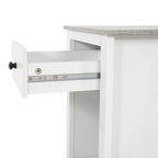 Table d'appoint avec tiroir et étagère, petite table de rangement à 2 niveaux, table de chevet avec tiroir, table d'appoint avec rangement