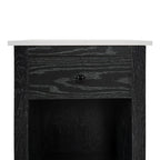 Table d'appoint avec tiroir et étagère, petite table de rangement à 2 niveaux, table de chevet avec tiroir, table d'appoint avec rangement
