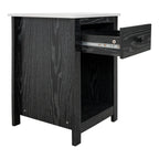 Table d'appoint avec tiroir et étagère, petite table de rangement à 2 niveaux, table de chevet avec tiroir, table d'appoint avec rangement