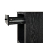Table d'appoint avec tiroir et étagère, petite table de rangement à 2 niveaux, table de chevet avec tiroir, table d'appoint avec rangement