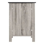 Table d'appoint avec tiroir et étagère, petite table de rangement à 2 niveaux, table de chevet avec tiroir, table d'appoint avec rangement