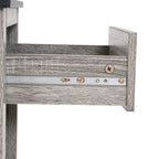 Table d'appoint avec tiroir et étagère, petite table de rangement à 2 niveaux, table de chevet avec tiroir, table d'appoint avec rangement
