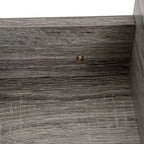 Table d'appoint avec tiroir et étagère, petite table de rangement à 2 niveaux, table de chevet avec tiroir, table d'appoint avec rangement