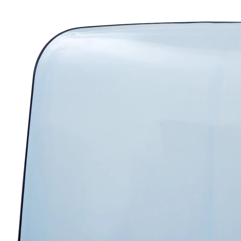 Chaise de salle à manger empilable en acrylique, design minimaliste, en plastique, dossier plein, transparente, moderne, pour cuisine, lot de 4