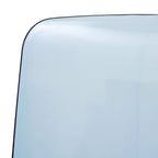Chaise de salle à manger empilable en acrylique, design minimaliste, en plastique, dossier plein, transparente, moderne, pour cuisine, lot de 4