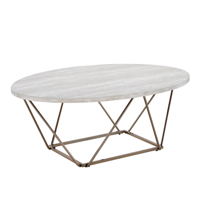 Table basse à plateau en marbre Canyon