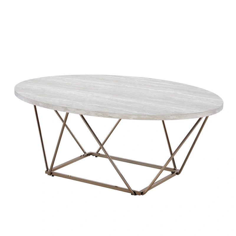Table basse à plateau en marbre Canyon