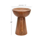 Table d'appoint en métal martelé - bronze ou cuivre