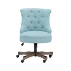 Chaise de bureau capitonnée mouchetée