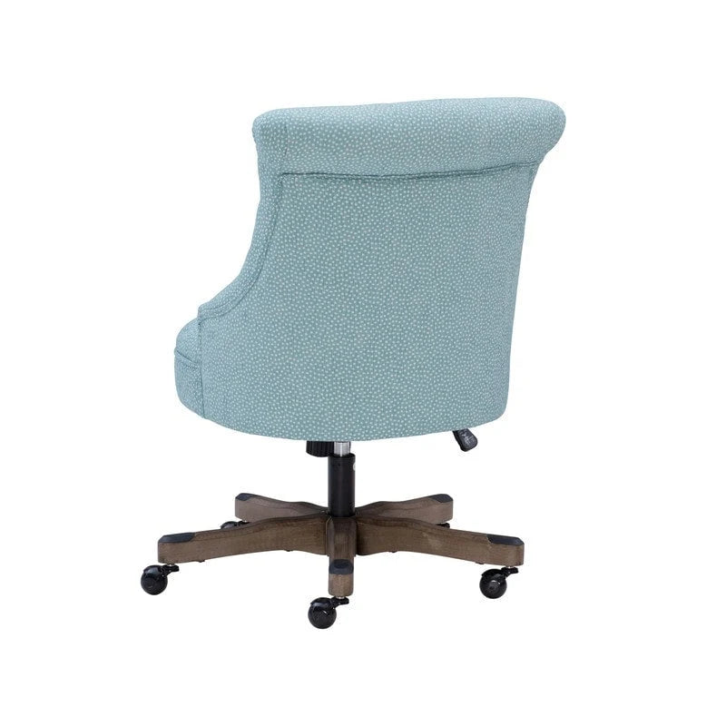 Chaise de bureau capitonnée mouchetée