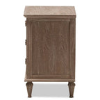 Table de chevet 3 tiroirs en bois rustique par