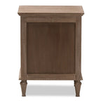 Table de chevet 3 tiroirs en bois rustique par