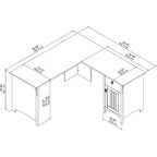 Bureau de rangement en L