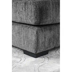 Canapé d'angle en chenille rembourré gris