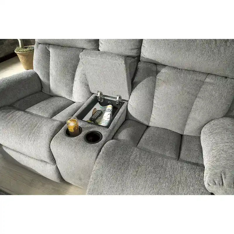 Canapé double inclinable avec panneau de commande