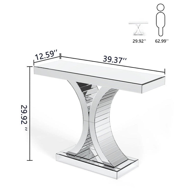 Table console d'entrée miroir Table d'appoint Table de canapé