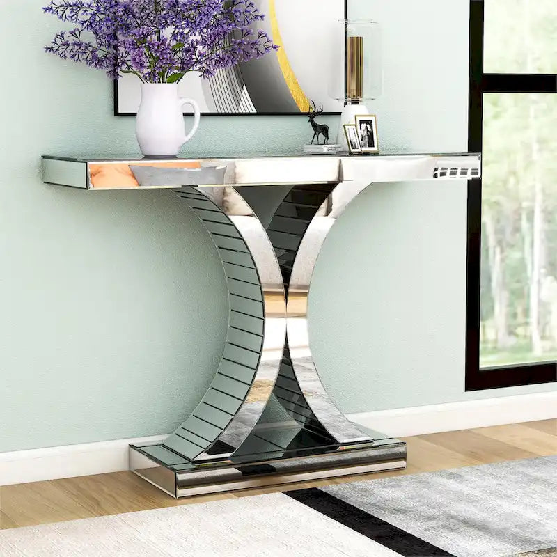 Table console d'entrée miroir Table d'appoint Table de canapé