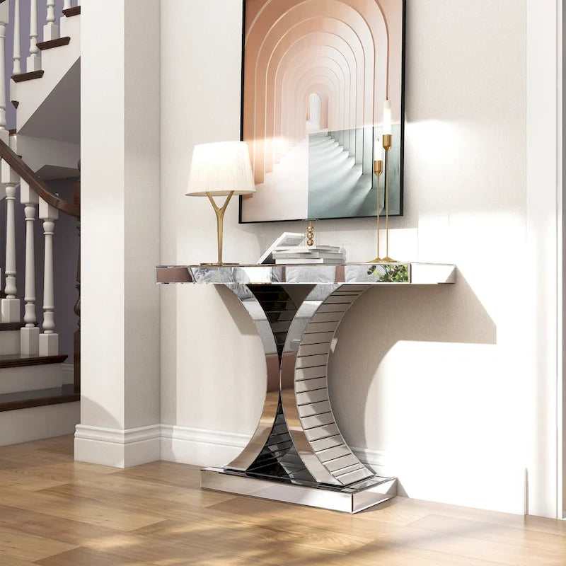 Table console d'entrée miroir Table d'appoint Table de canapé