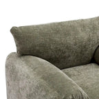 Fauteuil surdimensionné en chenille de style moderne de 38,6 po de large