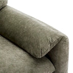 Fauteuil surdimensionné en chenille de style moderne de 38,6 po de large
