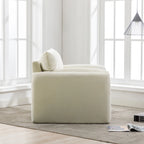 Fauteuil surdimensionné en chenille de style moderne de 38,6 po de large