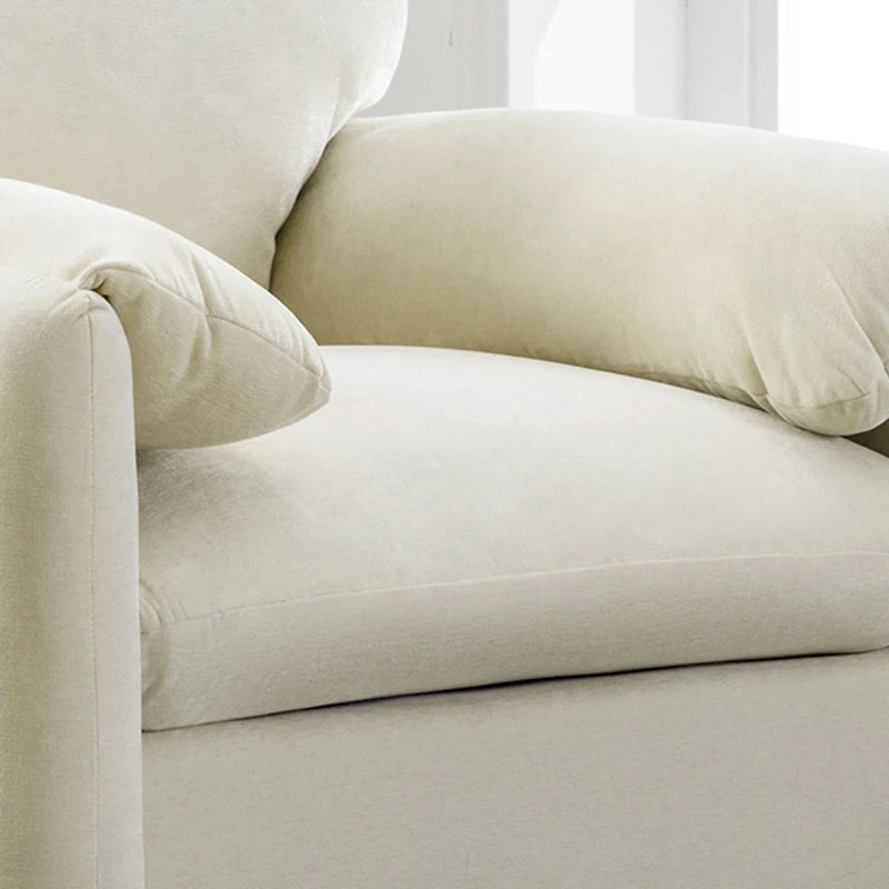 Fauteuil surdimensionné en chenille de style moderne de 38,6 po de large