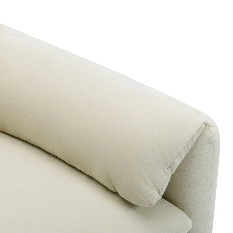 Fauteuil surdimensionné en chenille de style moderne de 38,6 po de large