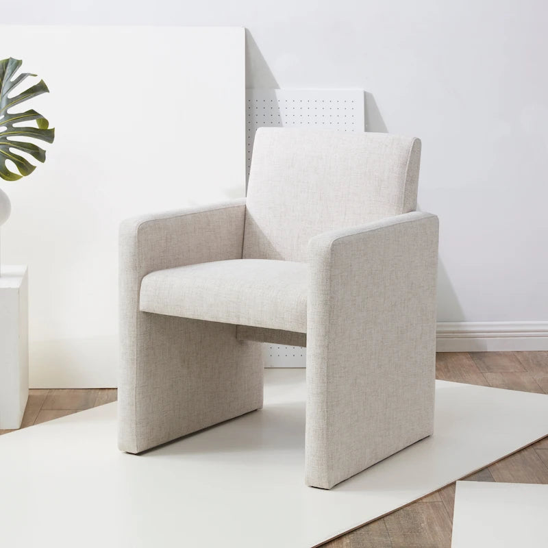 Fauteuil en lin - 26 L x 25 P x 33 H - 26Lx25Px33H
