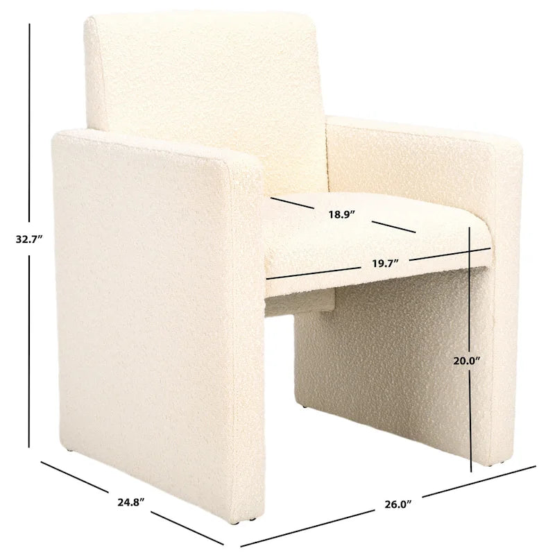 Fauteuil en lin - 26 L x 25 P x 33 H - 26Lx25Px33H