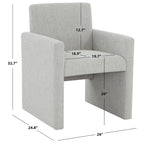 Fauteuil en lin - 26 L x 25 P x 33 H - 26Lx25Px33H